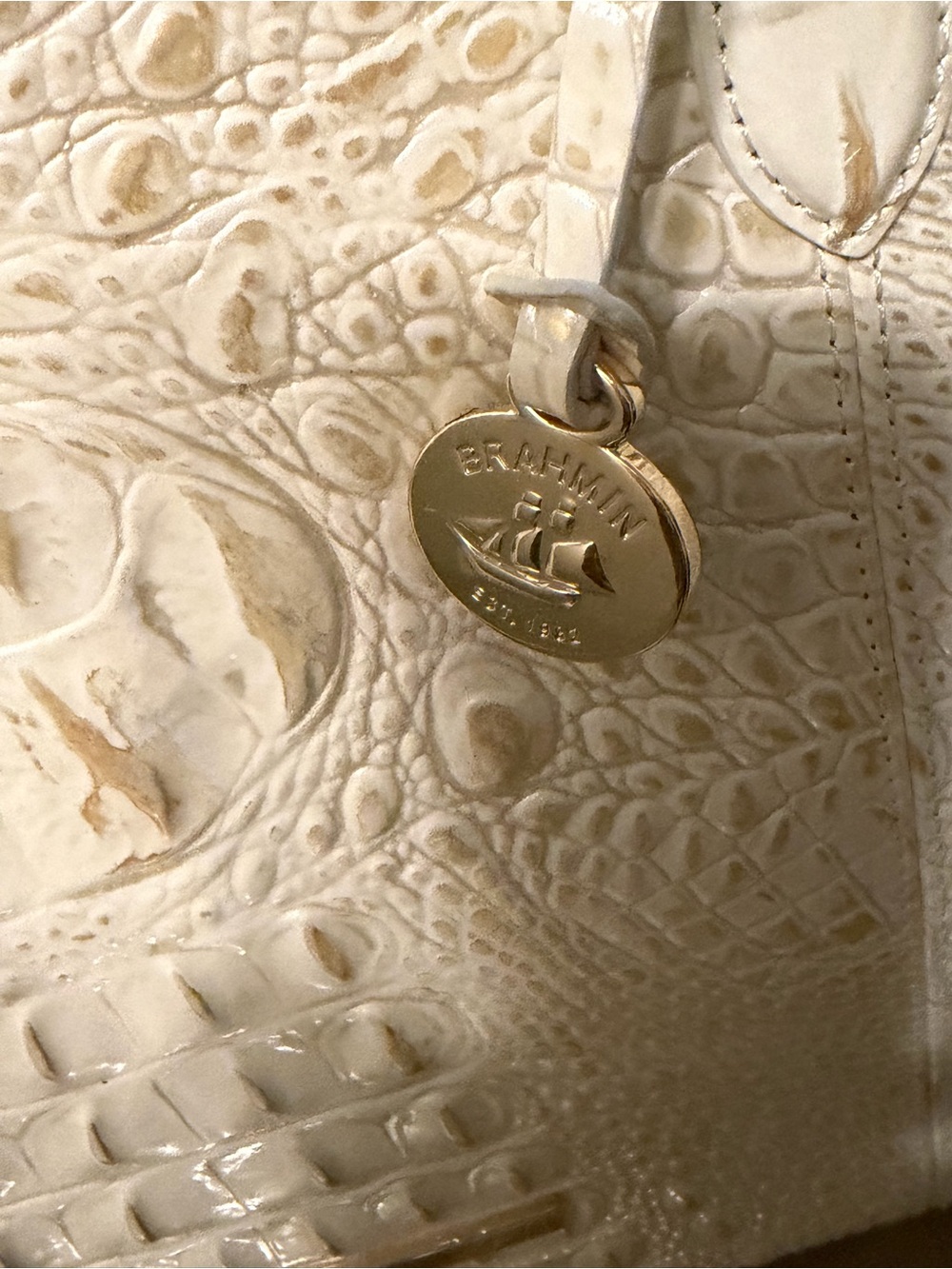 Brahmin Weekender Croc-embossed tote - Picture 9 of 13